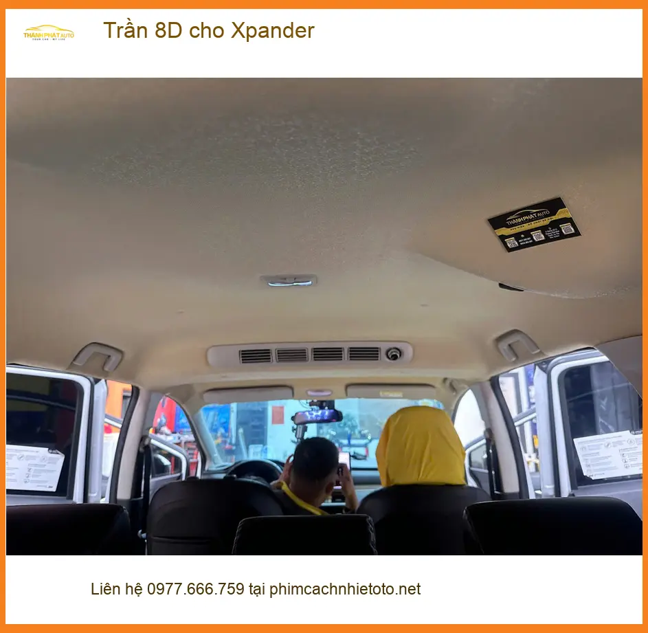 Anh Kiên lắp Trần 8D cho Xpander tại Quận Bình Thạnh để xe thêm sang trọng ảnh thực tế 5