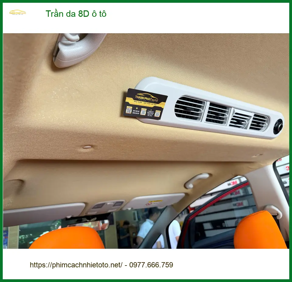 Chị Thảo Vy bọc trần da 8D ô tô Hyundai Accent Quận 1 để nâng tầm nội thất