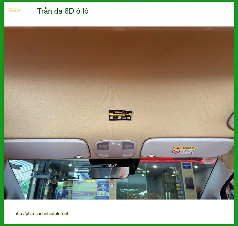 Chị Thảo Vy bọc trần da 8D ô tô Hyundai Accent Quận 1 để nâng tầm nội thất ảnh thực tế 2