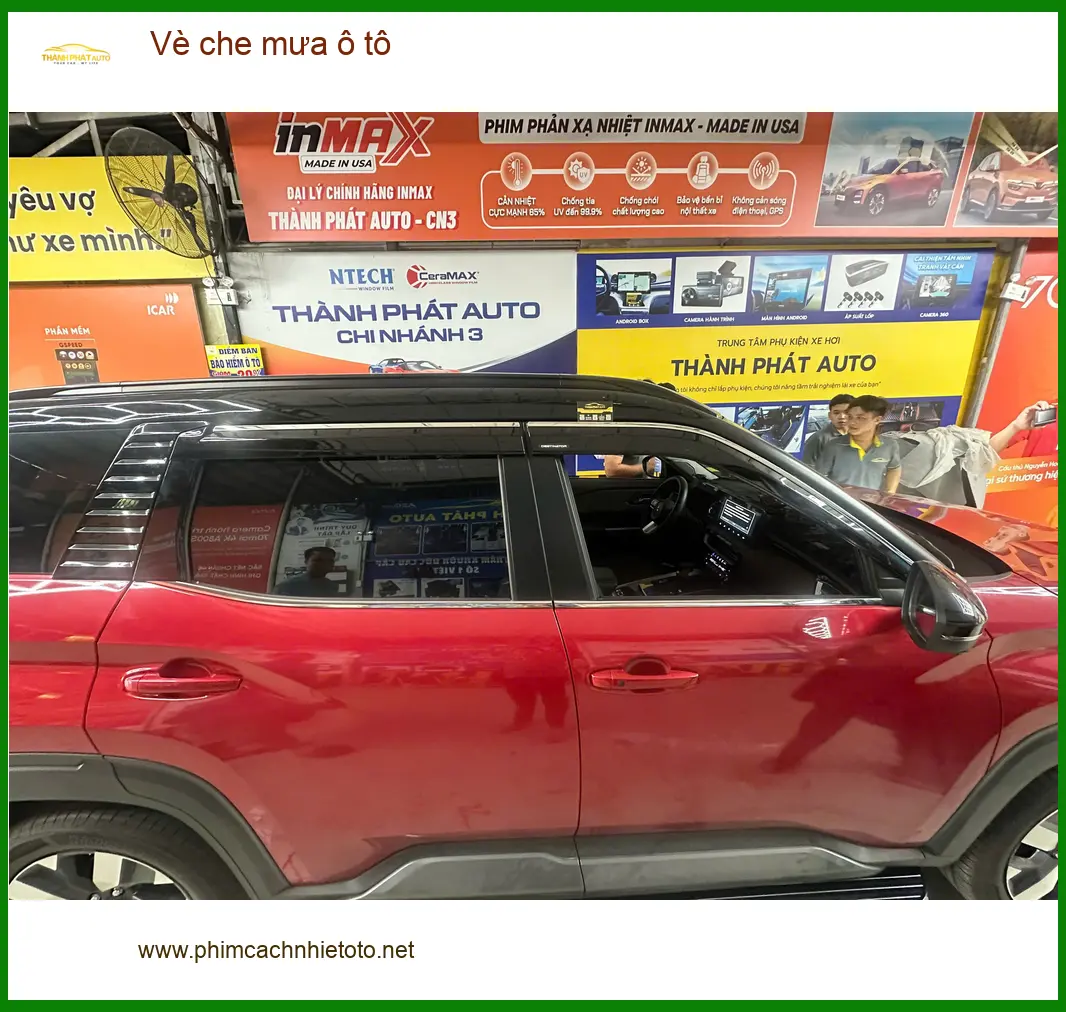 Anh Minh lắp vè che mưa ô tô cho Hyundai Creta tại Quận 8 tránh nước hắt vào