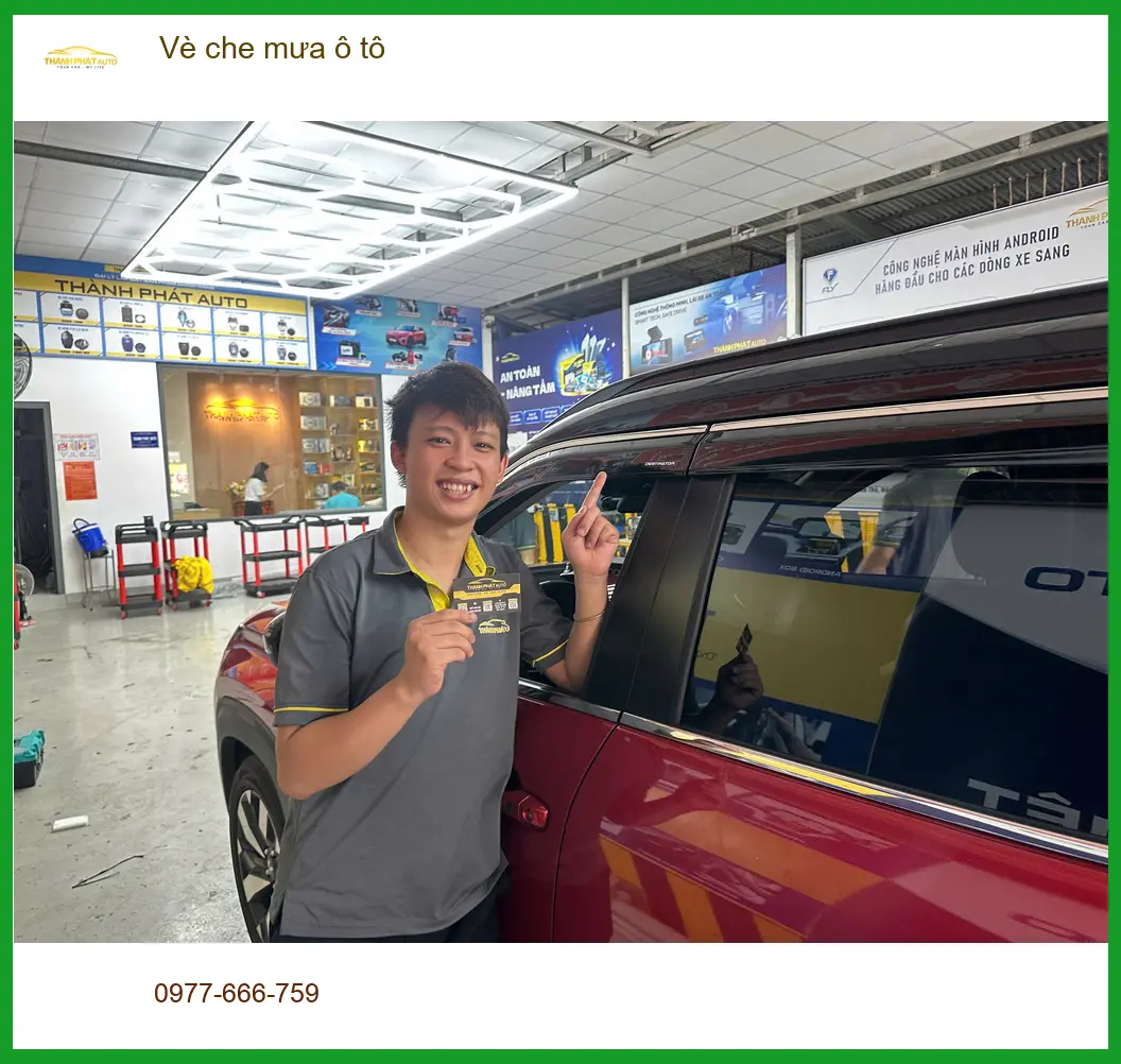 Anh Minh lắp vè che mưa ô tô cho Hyundai Creta tại Quận 8 tránh nước hắt vào ảnh thực tế 2