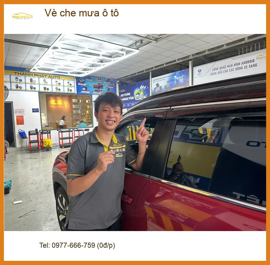 Anh Quang lắp vè che mưa ô tô cho Honda CRV tại Quận 1 giữ xe luôn sạch sẽ ảnh thực tế 4