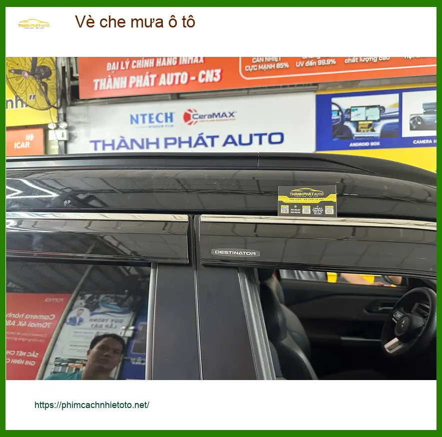 Bác Thanh lắp vè che mưa ô tô cho Hyundai Creta tại Bình Tân tránh hắt nước