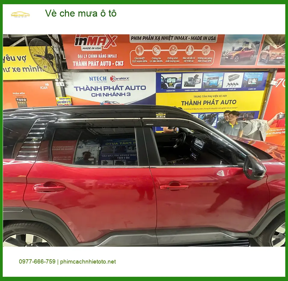 Bác Thanh lắp vè che mưa ô tô cho Hyundai Creta tại Bình Tân tránh hắt nước ảnh thực tế 4