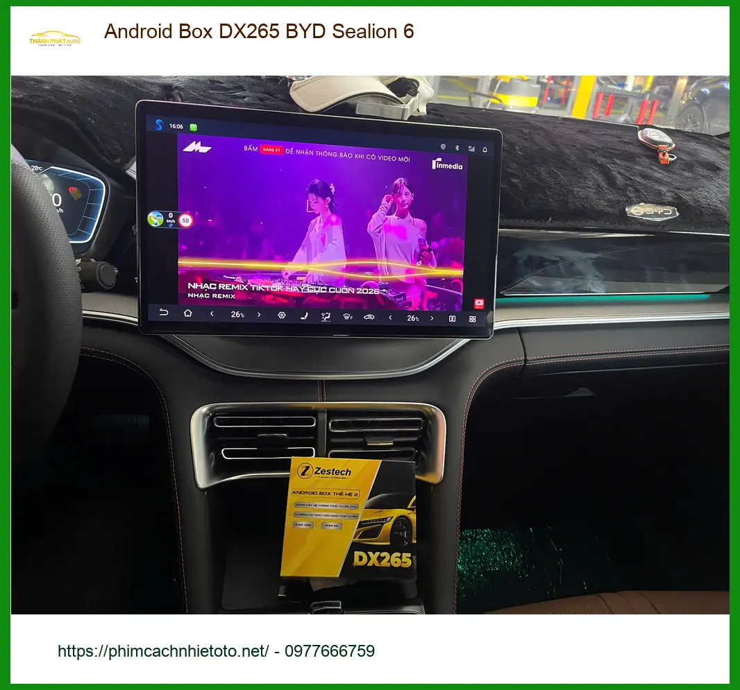 Chú Minh lắp Android Box DX265 BYD Sealion 6 tại Quận 9 để lái xe tiện nghi hơn