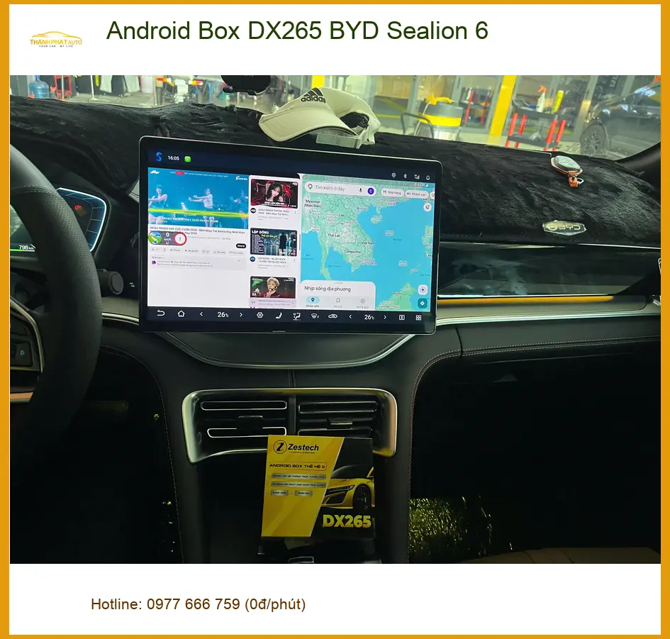 Chú Minh lắp Android Box DX265 BYD Sealion 6 tại Quận 9 để lái xe tiện nghi hơn ảnh thực tế 4