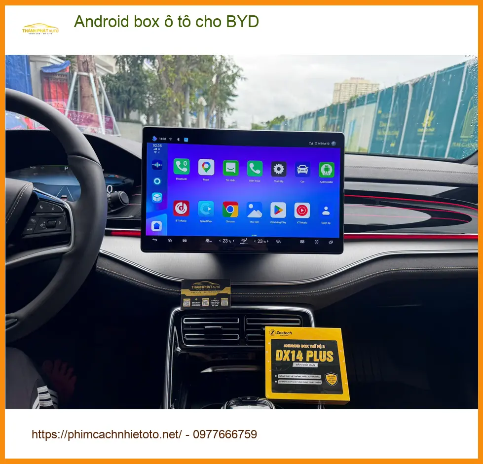 Anh Vỹ lắp Android box ô tô cho BYD tại Quận 9, biến màn zin thành Smart TV ảnh thực tế 2