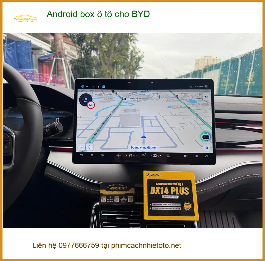 Anh Vỹ lắp Android box ô tô cho BYD tại Quận 9, biến màn zin thành Smart TV ảnh thực tế 3