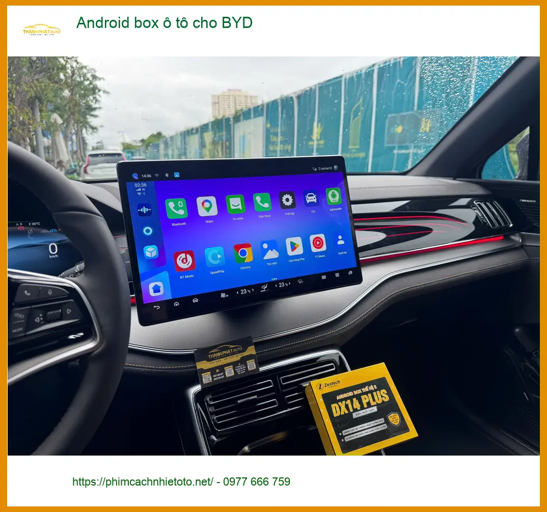 Anh Vỹ lắp Android box ô tô cho BYD tại Quận 9, biến màn zin thành Smart TV ảnh thực tế 4