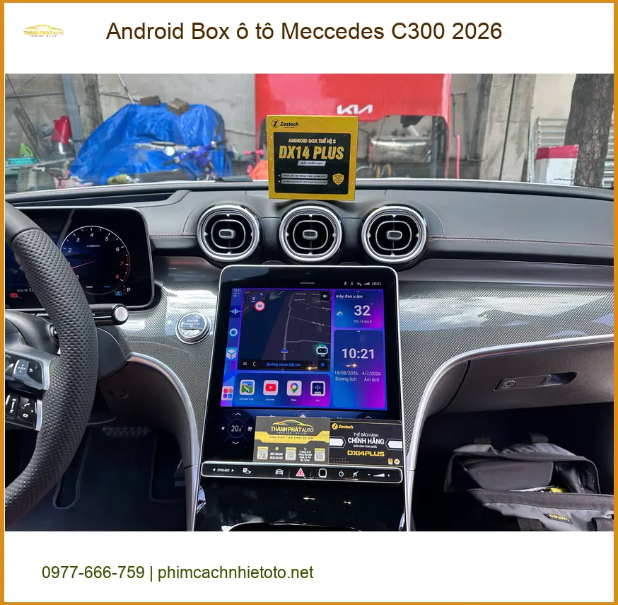 Địa chỉ lắp Android Box ô tô Mercedes C300 2026 chính hãng tại Quận 12 ảnh thực tế 5