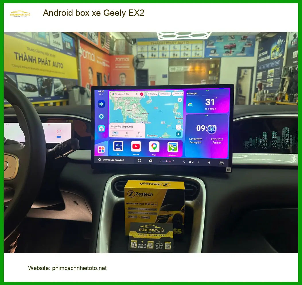Địa chỉ lắp Android box xe Geely EX2 uy tín tại Quận Gò Vấp