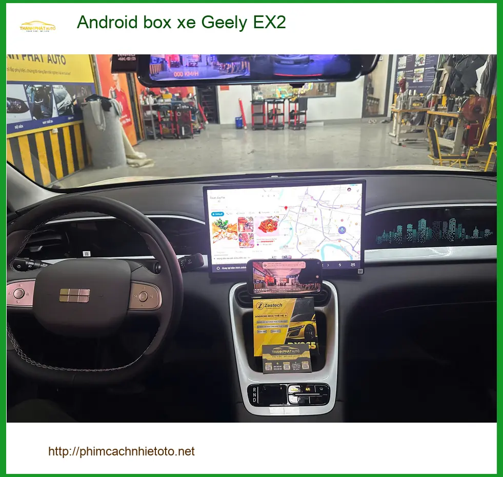 Anh Hào lắp Android box xe Geely EX2 tại Quận 1 để chuyến công tác không còn nhàm chán ảnh thực tế 5