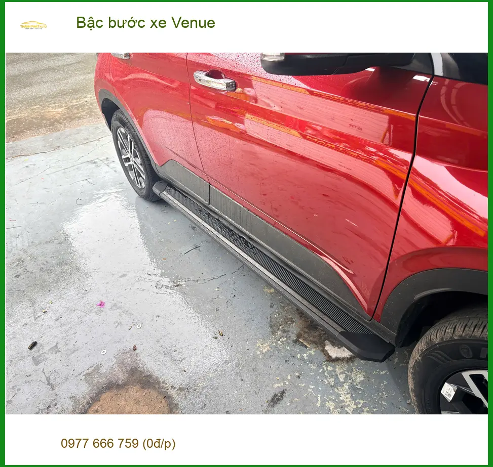 Anh Khải lắp bậc bước xe Venue tại Quận 9 tiện lợi lên xuống ảnh thực tế 3