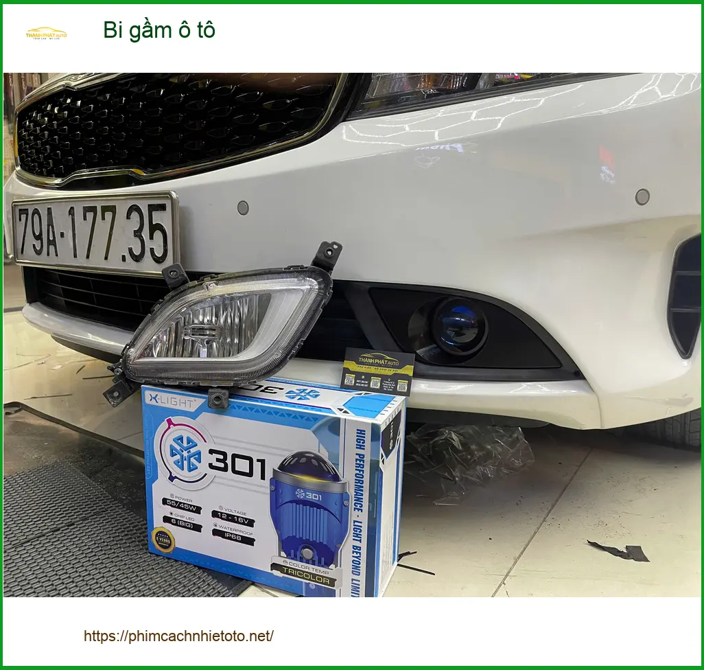 Anh Quân độ bi gầm ô tô Hyundai Creta tại Quận 9 để cải thiện tầm nhìn khi lái đêm