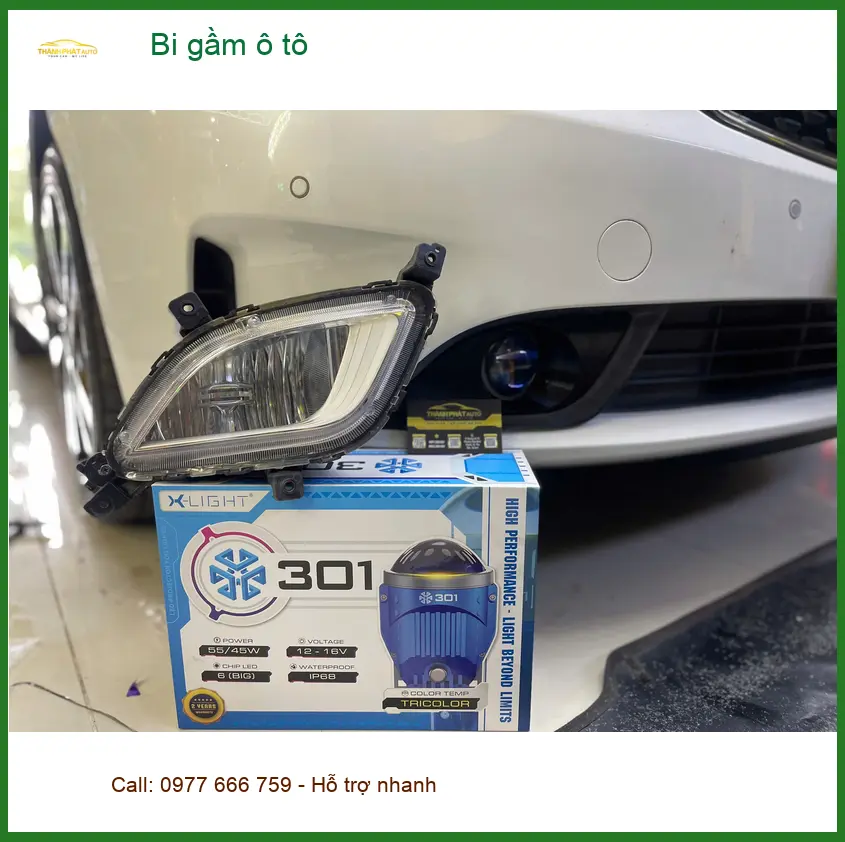 Anh Quân độ bi gầm ô tô Hyundai Creta tại Quận 9 để cải thiện tầm nhìn khi lái đêm ảnh thực tế 3