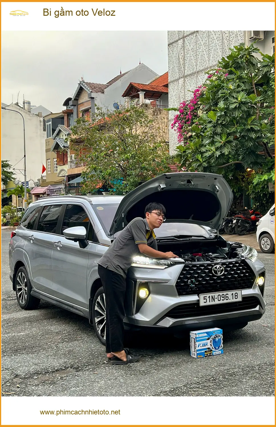 Anh Long độ bi gầm cho Veloz vì đèn zin yếu khi đi đường xa tại Quận Thủ Đức ảnh thực tế 4