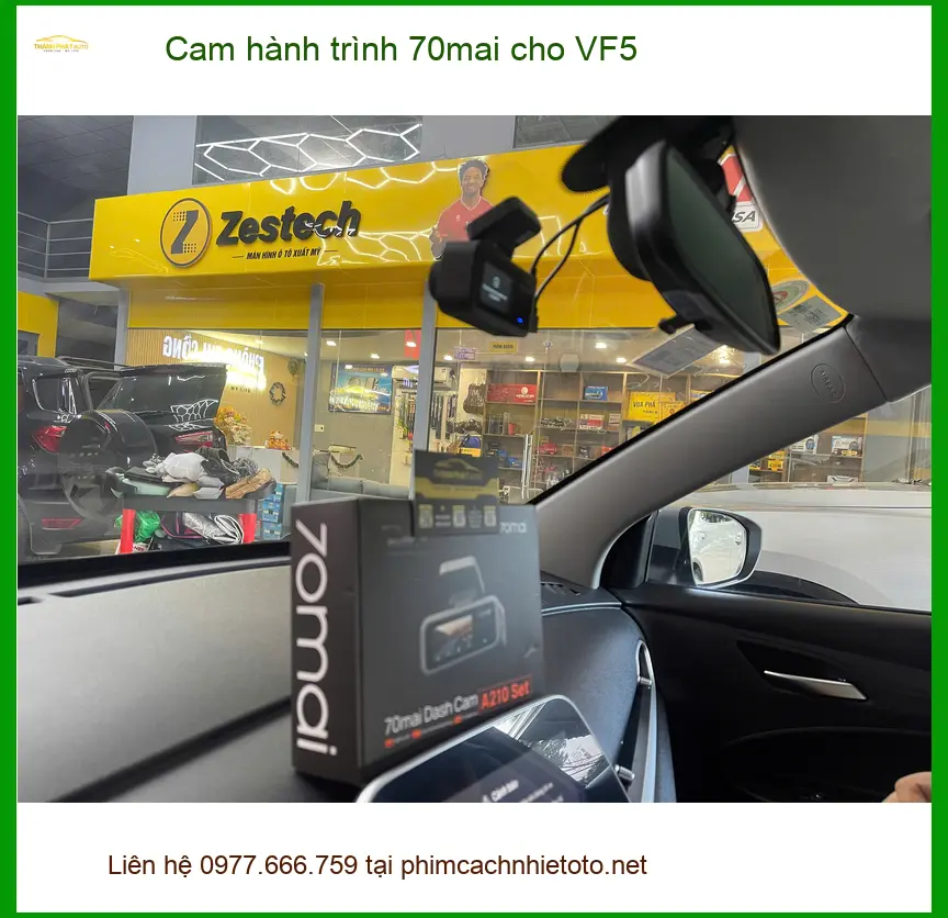 Anh Dũng lắp cam hành trình 70mai cho VF5 tại Quận 9 để an toàn hơn ảnh thực tế 2