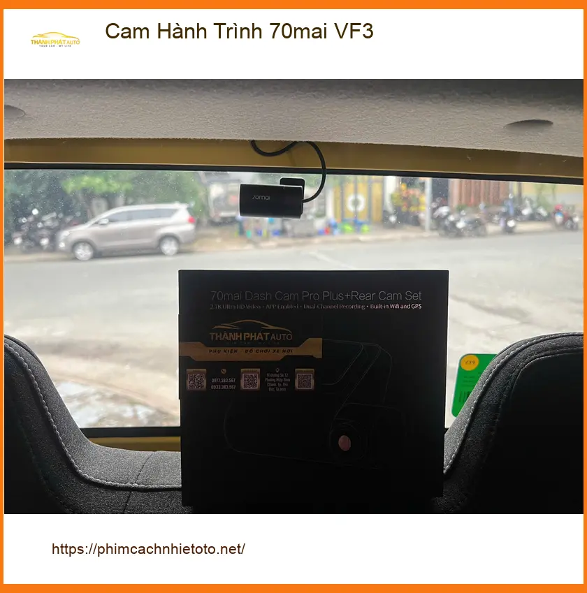 Chị Lan Anh lắp Cam Hành Trình 70mai VF3 tại Quận Thủ Đức uy tín ảnh thực tế 3