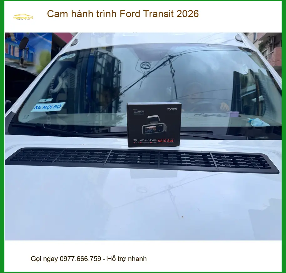 Anh Bảo lắp cam hành trình Ford Transit 2026 tại Quận 9 để ghi lại lộ trình an toàn ảnh thực tế 3