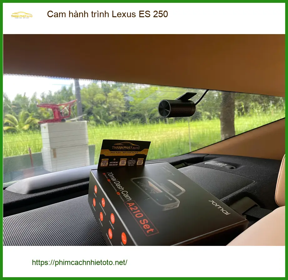 Anh Quang Vinh lắp cam hành trình Lexus ES 250 tại Quận 9 để an tâm mỗi chuyến đi ảnh thực tế 4