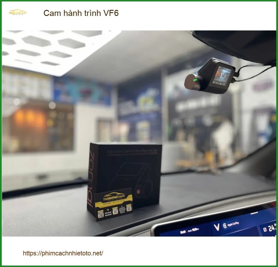 Anh Tài lắp cam hành trình VF6 tại Quận 12 để ghi lại mọi khoảnh khắc an toàn trên đường