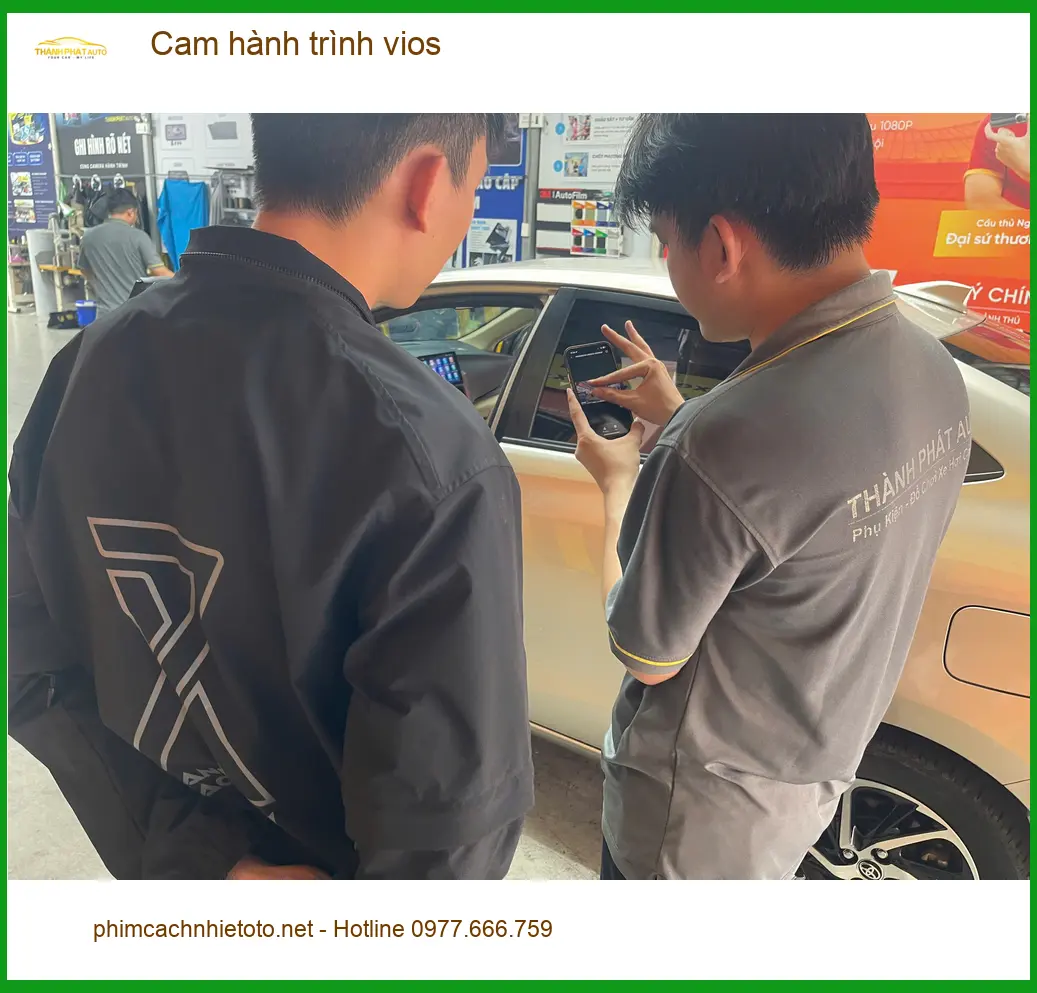 Anh Thành lắp cam hành trình cho Toyota Vios tại Quận 12 để ghi lại hành trình rõ nét ảnh thực tế 3