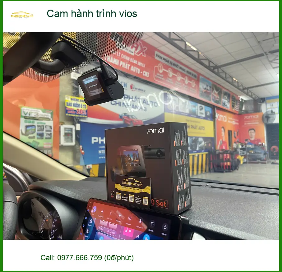 Anh Thành lắp cam hành trình cho Toyota Vios tại Quận 12 để ghi lại hành trình rõ nét ảnh thực tế 4