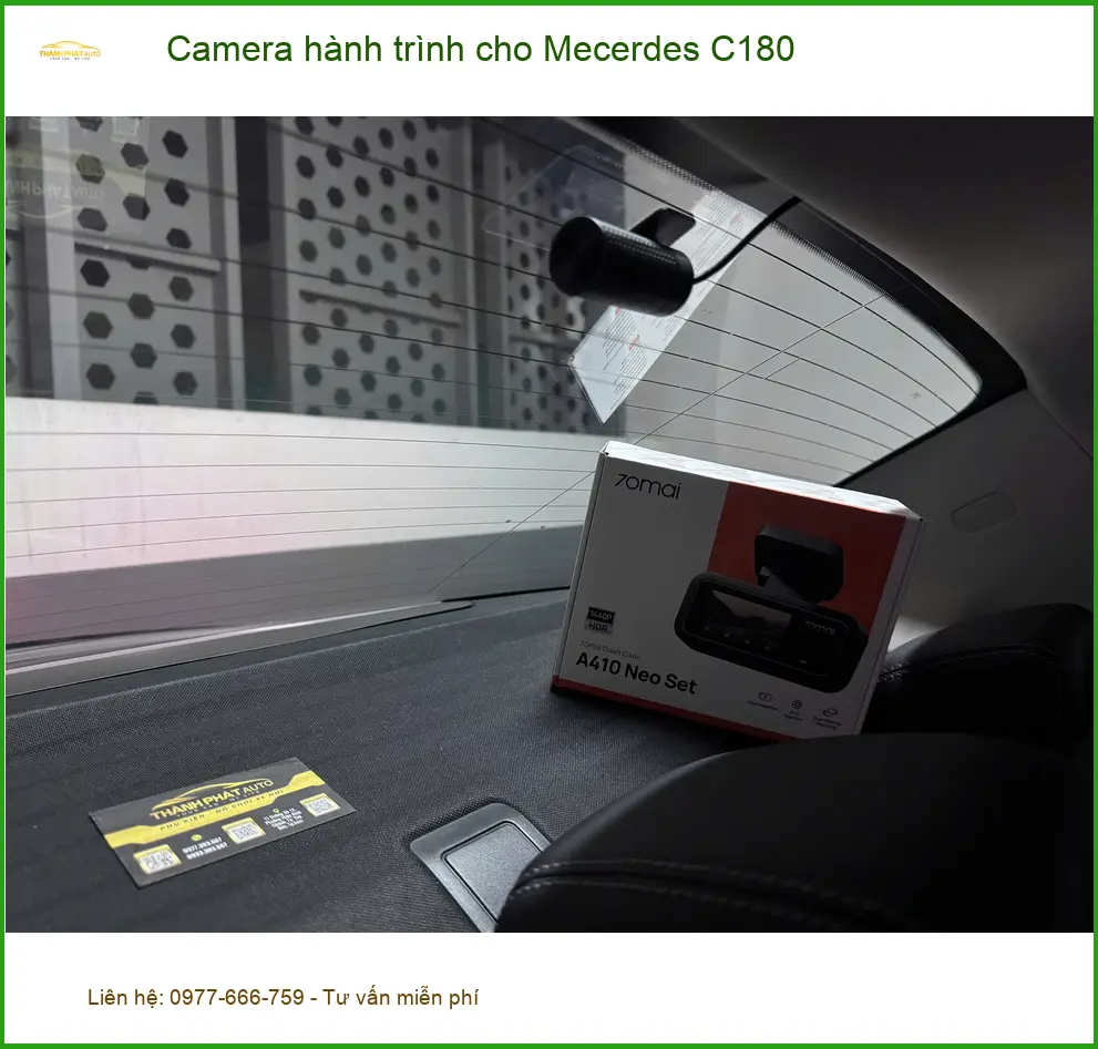 Anh Nam Phong lắp camera hành trình Mercedes C180 tại Quận 9 ảnh thực tế 3