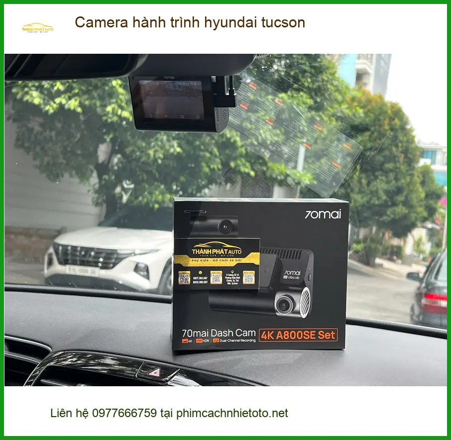 Chị Thảo lắp Camera hành trình Hyundai Tucson tại Quận Thủ Đức sau vụ va chạm nhỏ ảnh thực tế 3