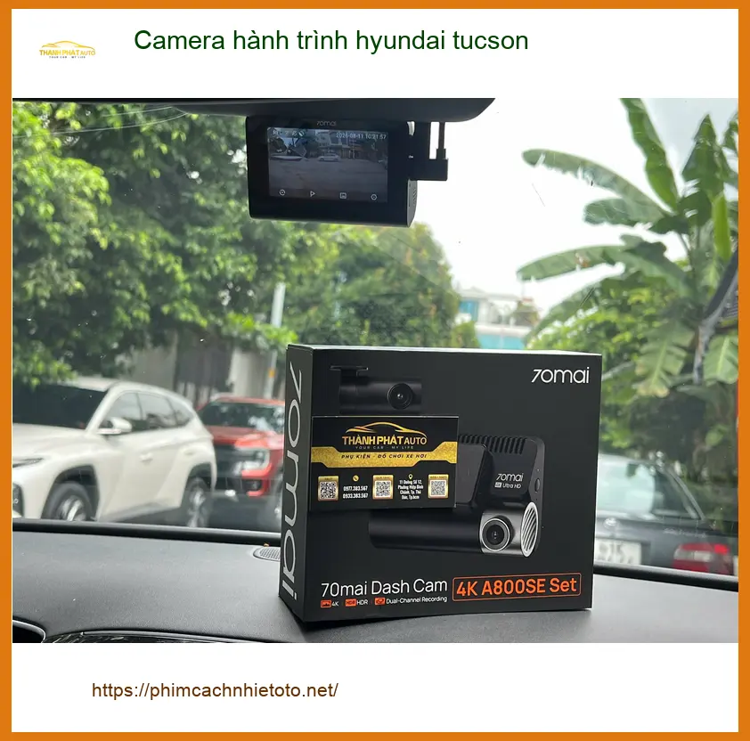 Chị Thảo lắp Camera hành trình Hyundai Tucson tại Quận Thủ Đức sau vụ va chạm nhỏ ảnh thực tế 4