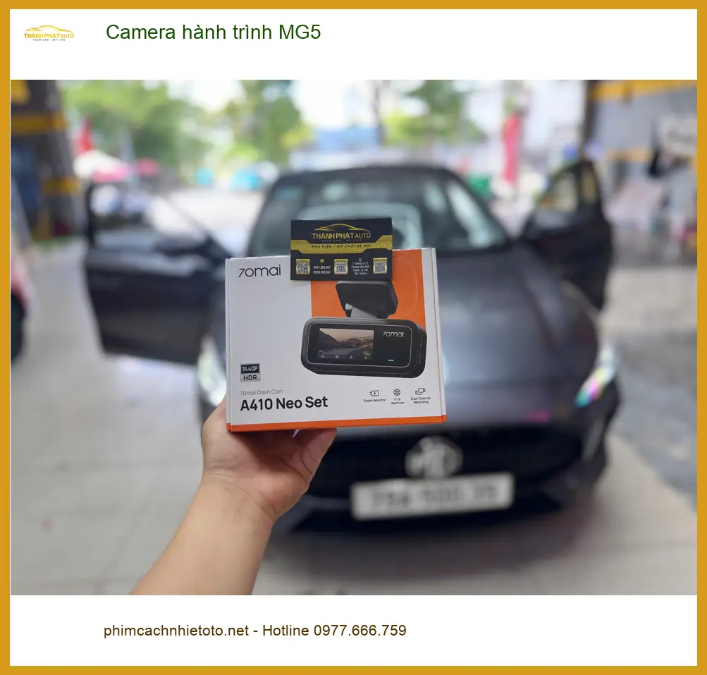 Chị Mai Anh lắp camera hành trình MG5 tại Quận 9 để an tâm lái xe trên đường ảnh thực tế 2