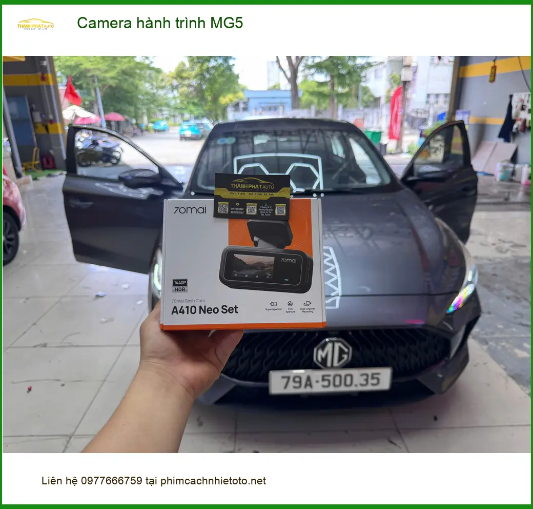 Chị Mai Anh lắp camera hành trình MG5 tại Quận 9 để an tâm lái xe trên đường ảnh thực tế 4