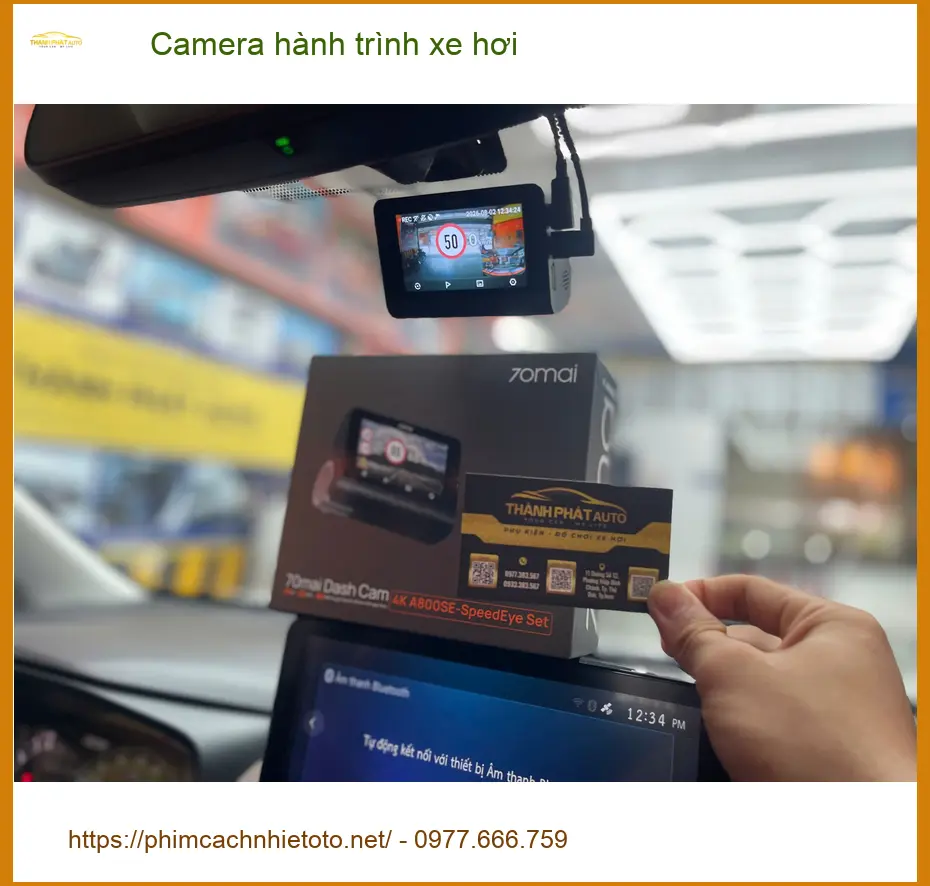 Cô Phượng lắp Camera hành trình xe hơi Mitsubishi Xpander Cross tại Quận 12 ảnh thực tế 4