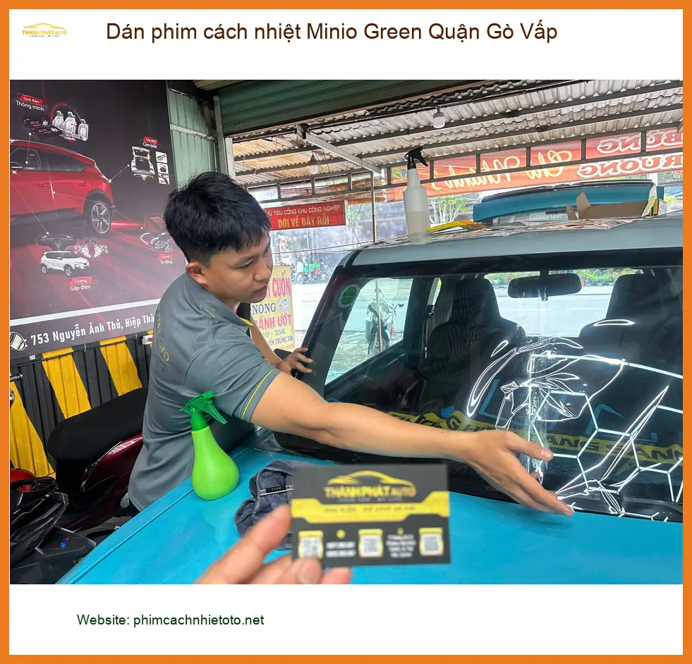 Nơi Dán Phim Cách Nhiệt Ô Tô Minio Green Quận Gò Vấp - Giá Tốt TPHCM ảnh thực tế 2