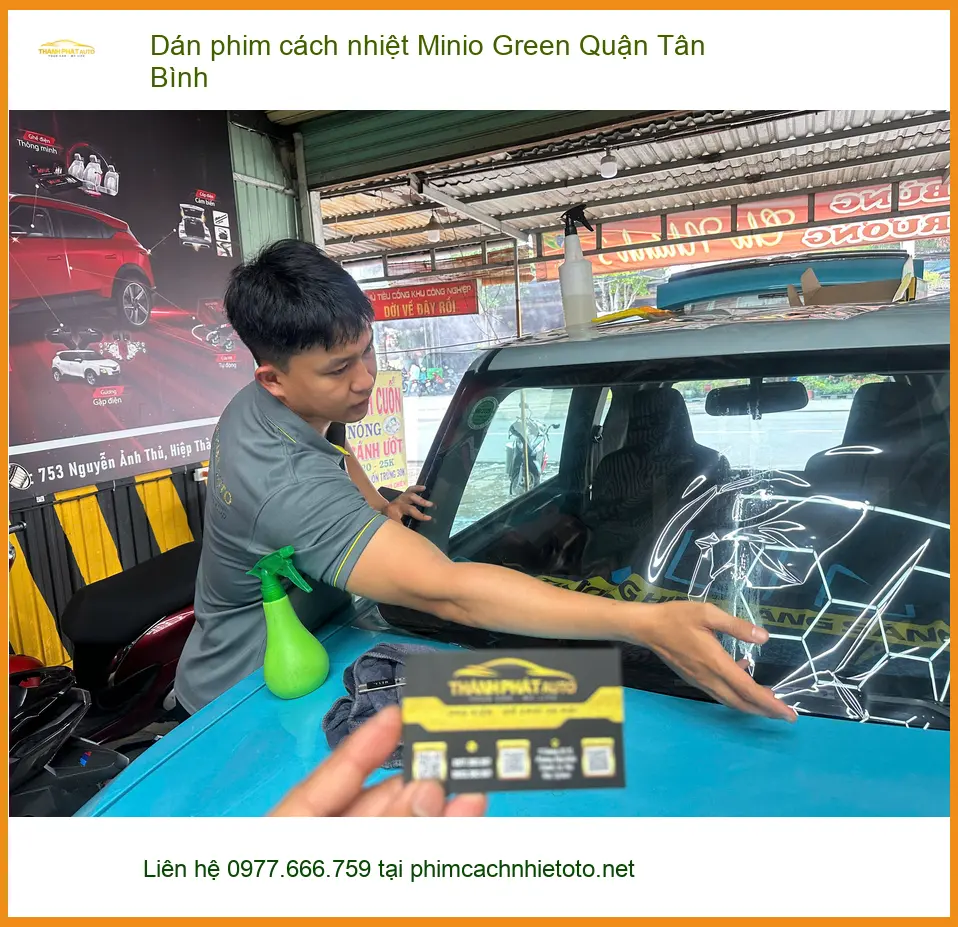 Nơi Dán Phim Cách Nhiệt Ô Tô phim cách nhiệt Minio Green Quận Tân Bình - Giá Tốt TPHCM ảnh thực tế 2