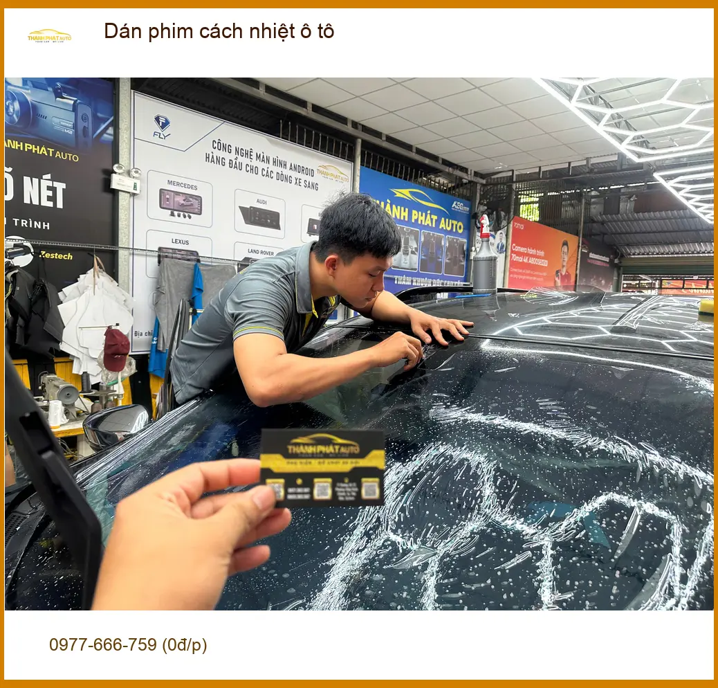 Cô Hà dán phim cách nhiệt ô tô cho Mazda CX-5 tại Q.12 chống nắng gắt ảnh thực tế 5
