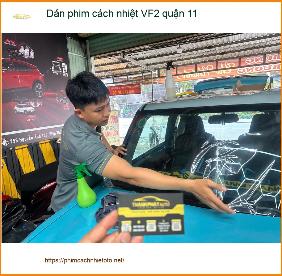 Trung Tâm Dán Phim Cách Nhiệt Ô Tô phim cách nhiệt VF2 quận 11 - Thi Công Chuyên Nghiệp ảnh thực tế 2