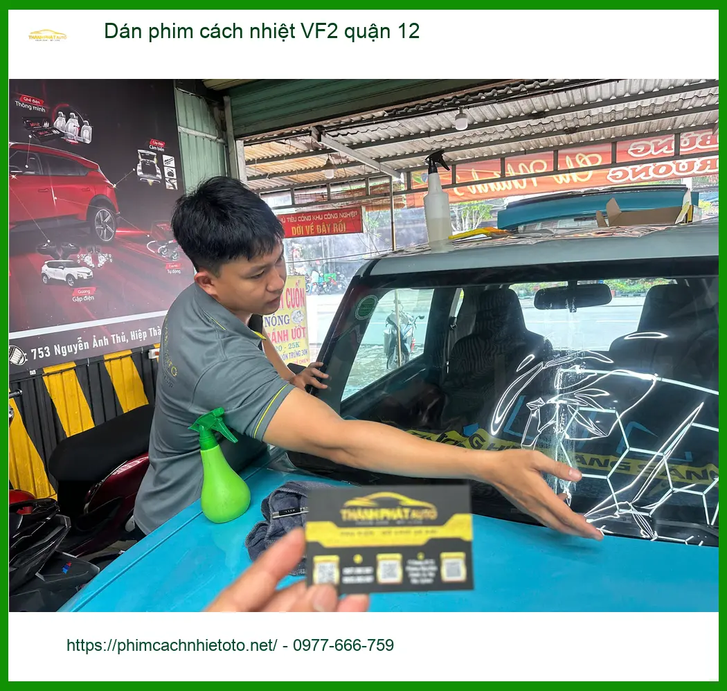 Trung Tâm Dán Phim Cách Nhiệt Ô Tô phim cách nhiệt VF2 quận 12 - Thi Công Chuyên Nghiệp ảnh thực tế 3