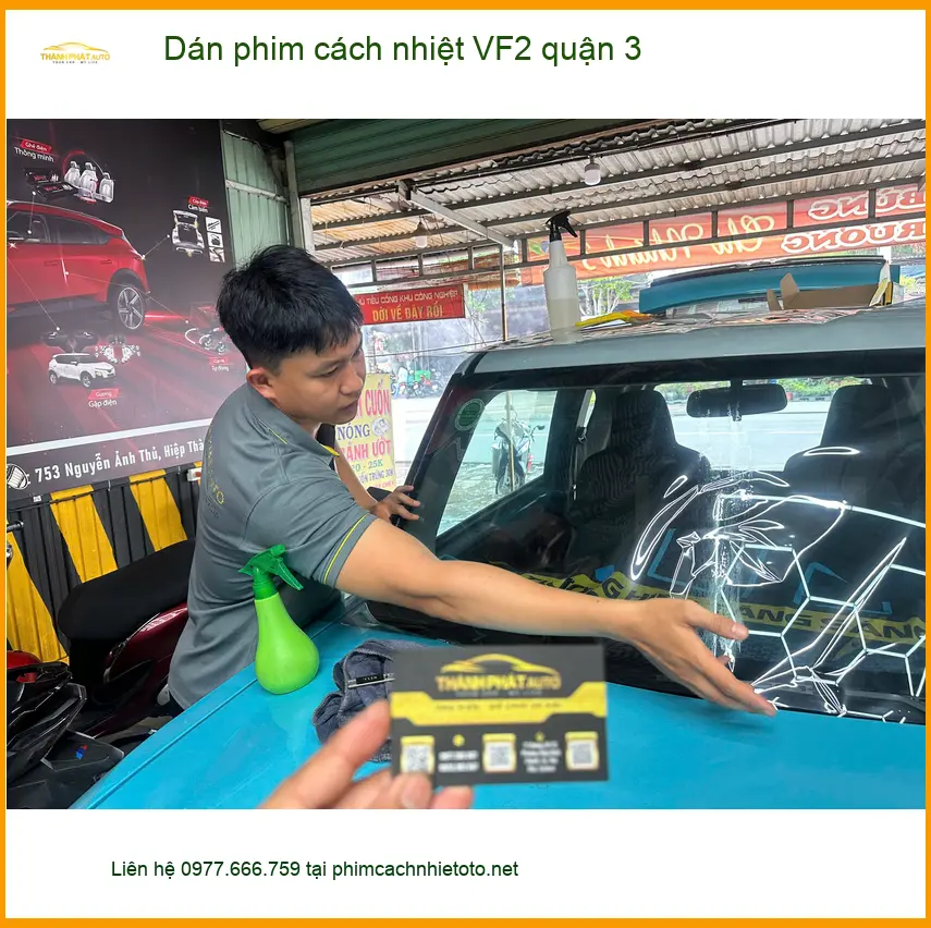 Địa Chỉ Dán Phim Cách Nhiệt Ô Tô phim cách nhiệt VF2 quận 3 - Giá Tốt TPHCM ảnh thực tế 3