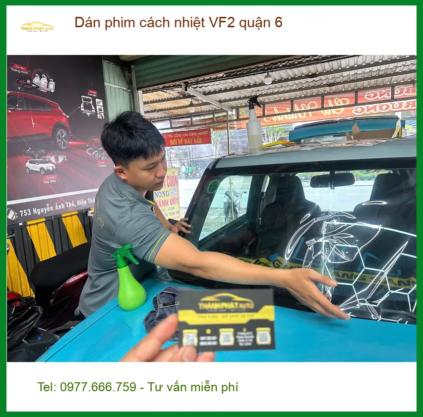 Trung Tâm Dán Phim Cách Nhiệt Ô Tô phim cách nhiệt VF2 quận 6 - Giá Tốt TPHCM ảnh thực tế 2