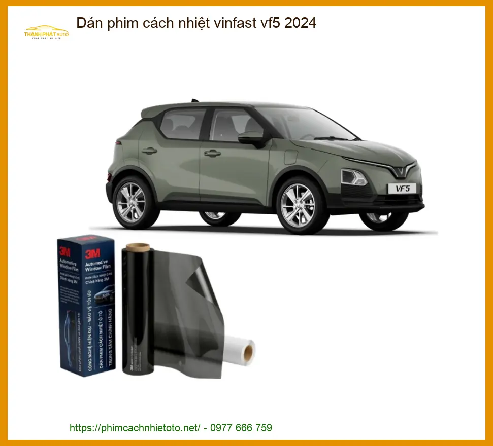 Dán Phim Cách Nhiệt Vinfast VF5 2024 - Địa Chỉ Lắp Đặt Uy Tín TPHCM