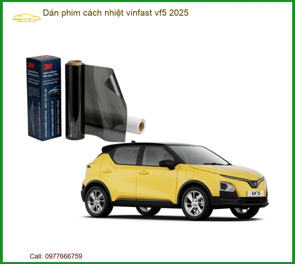 Dán Phim Cách Nhiệt Vinfast VF5 2025 - Trung Tâm Lắp Đặt Uy Tín TPHCM