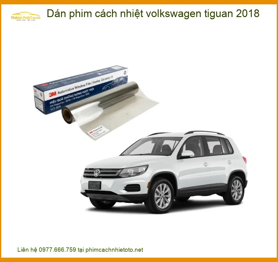 Dán Phim Cách Nhiệt Volkswagen Tiguan 2018 - Địa Chỉ Lắp Đặt Uy Tín TPHCM