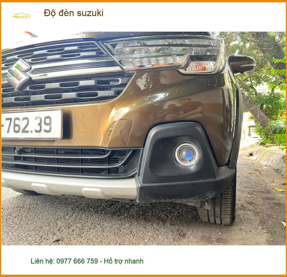 Anh Bách độ đèn Suzuki XL7 tại Quận Thủ Đức vì đèn zin không đủ sáng ban đêm ảnh thực tế 2