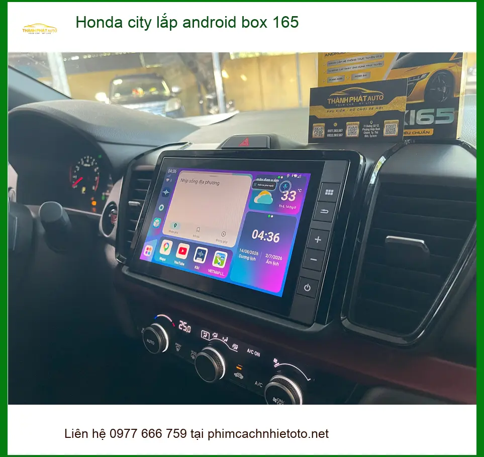 Anh Huy lắp Android Box cho Honda City tại Quận 12 để giải trí đa năng
