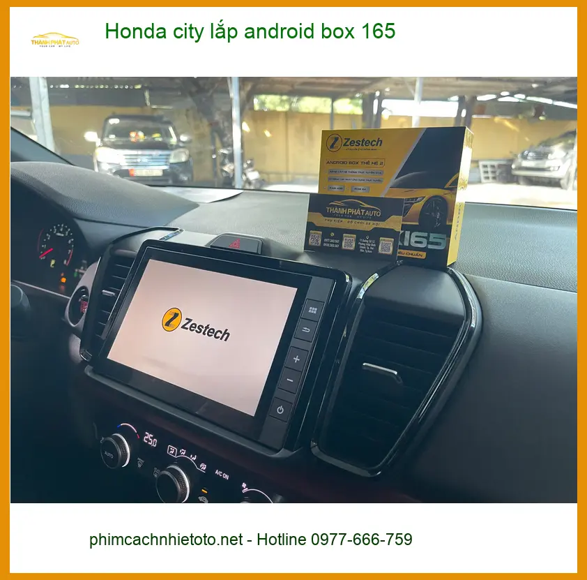 Anh Huy lắp Android Box cho Honda City tại Quận 12 để giải trí đa năng ảnh thực tế 3