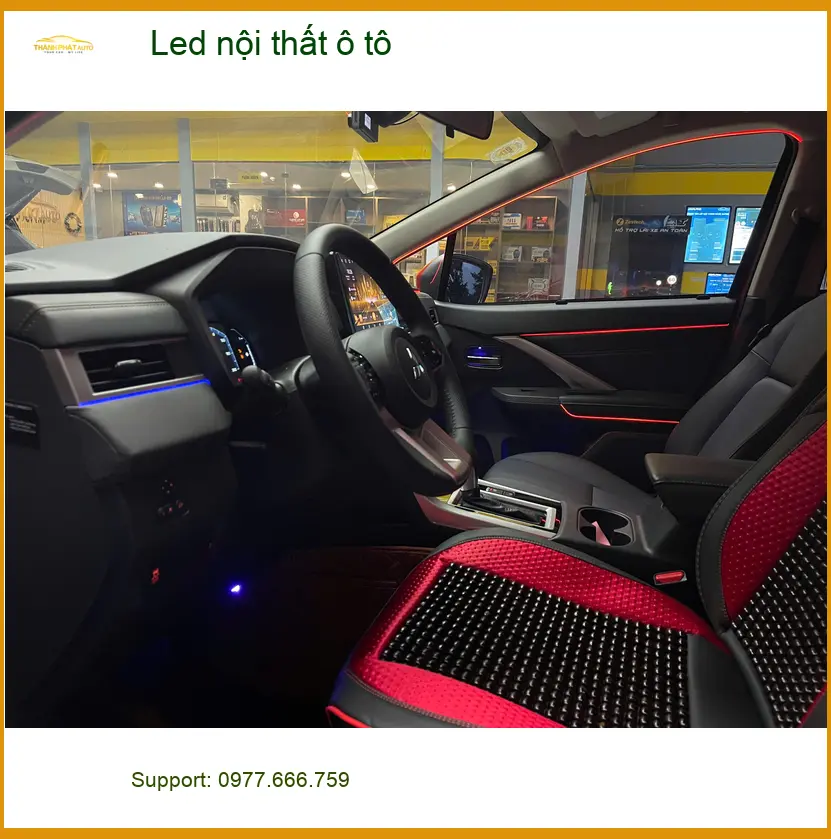 Bác Lâm độ Led nội thất ô tô Suzuki XL7 Quận 9 để nội thất xe sáng hơn vào buổi tối ảnh thực tế 2