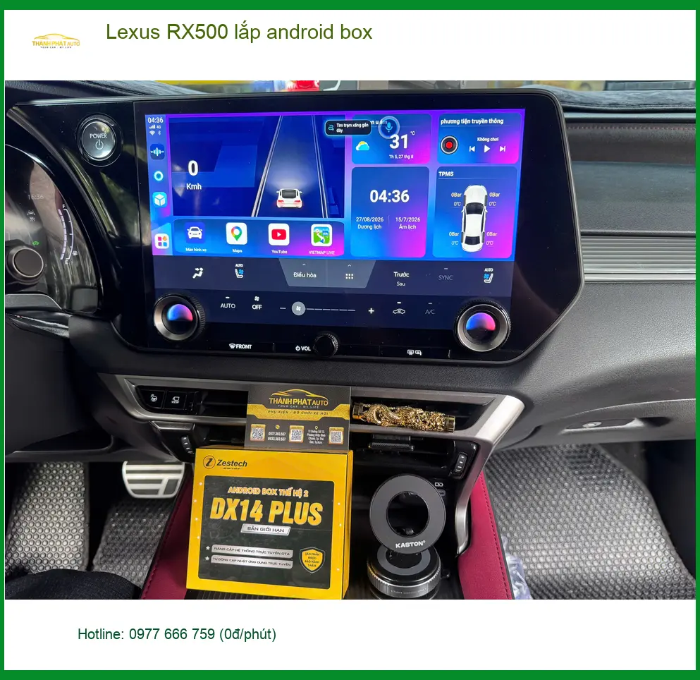 Trung tâm lắp Android Box Lexus RX500 Quận 9 uy tín, giá tốt