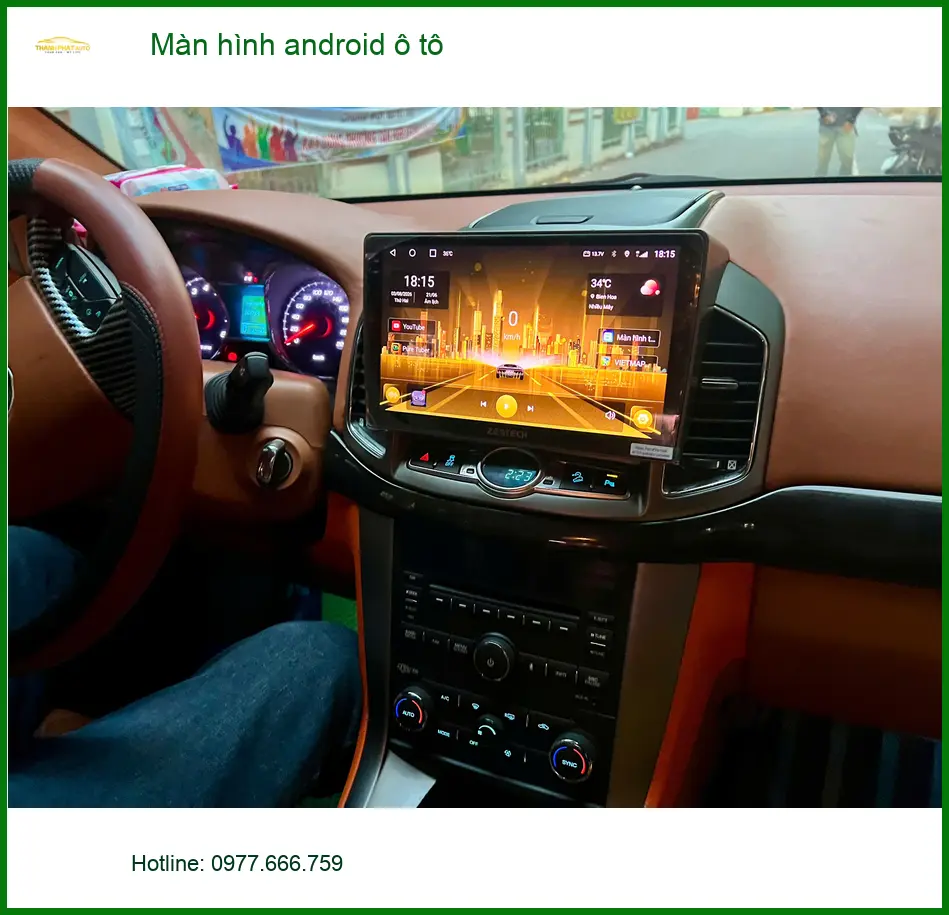 Anh Khải lắp màn hình Android ô tô cho Honda CRV tại Thủ Đức để tiện giải trí trên xe ảnh thực tế 4