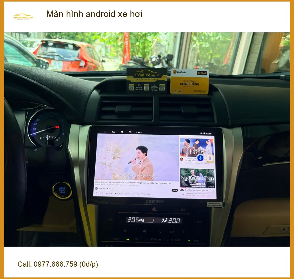 Anh Huy lắp màn hình Android xe hơi Honda CRV tại Thủ Đức uy tín, chính hãng